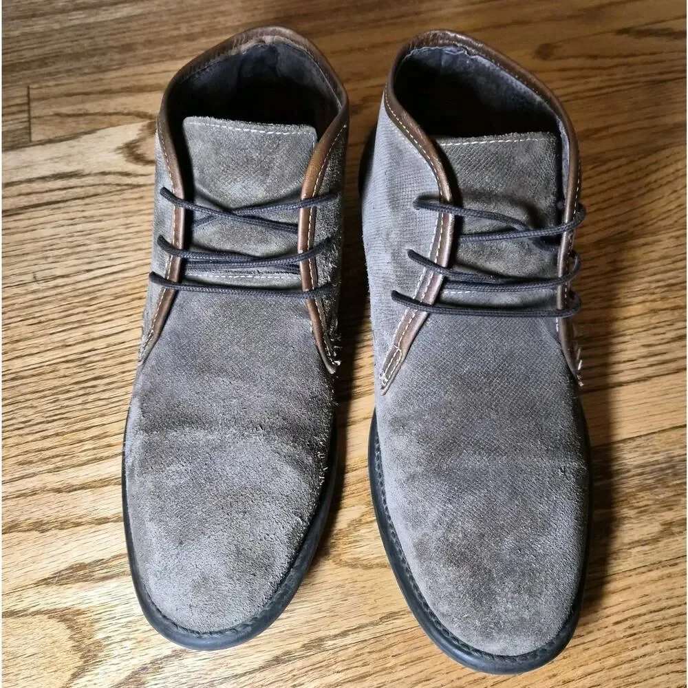 Joseph Abboud Men's Brown Suede Leather Chukka Boots Size 9‎